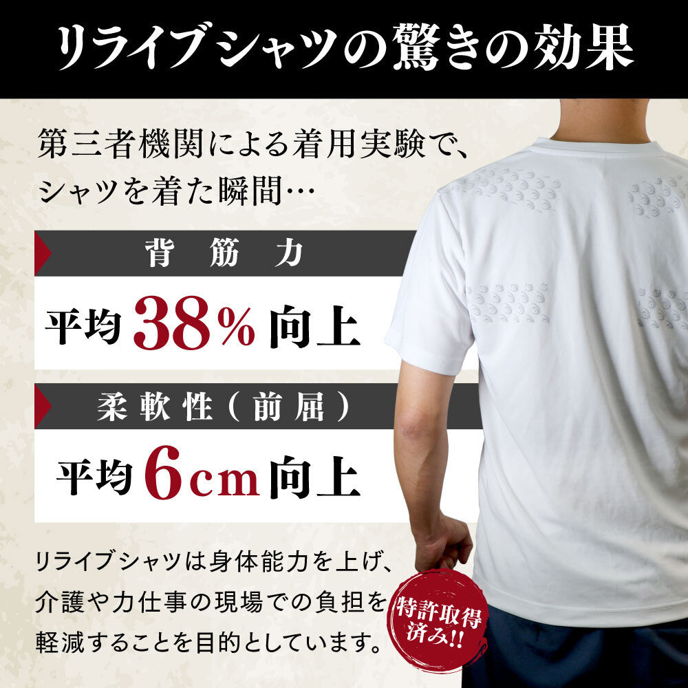 リライブインナー/レディース/2分袖